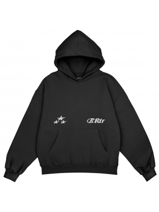 RTR STARS boxy bluza czarna