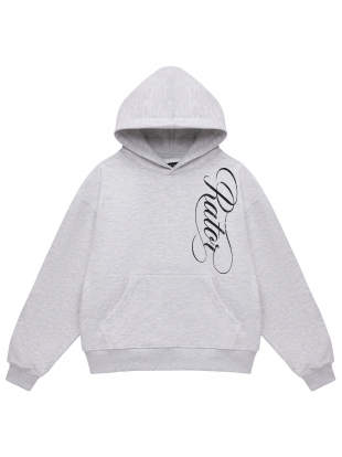 Script boxy bluza szary melanż