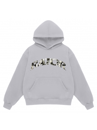 CAMO boxy bluza jasno szara