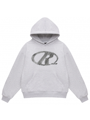 R boxy bluza szary melanż