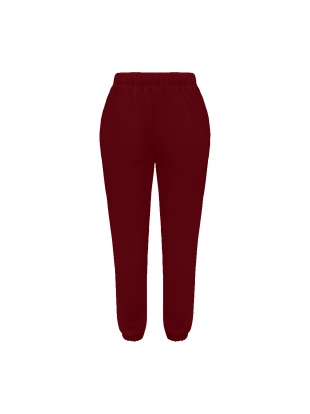 Basic spodnie dresowe bordowe