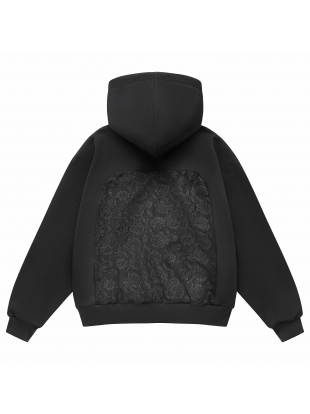 Lace boxy bluza czarna