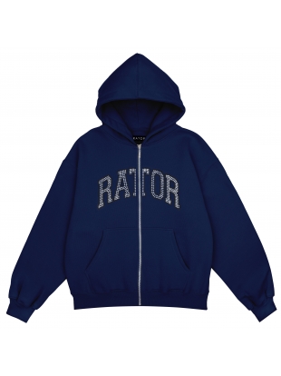 Rator boxy zip bluza granatowa