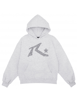 R star boxy bluza szary melanż